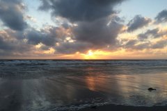 Sonnenuntergang am Nordseestrand Nordsee Ferienhof Wittmaack Kinderbauernhof Friedrichskoog Familienbauernhof Dithmarschen Nordfriesland Kinderferienhof Familienferienhof Büsum St. Peter-Ording Landreise.de Beliebtester Ferienhof 2021 Deutschland S-H SH Schleswig-Holstein Ferienwohnung Nordseeküste Meer Küste Seehunde Hühner Nordseestrand Nordsee Urlaub auf dem Bauernhof